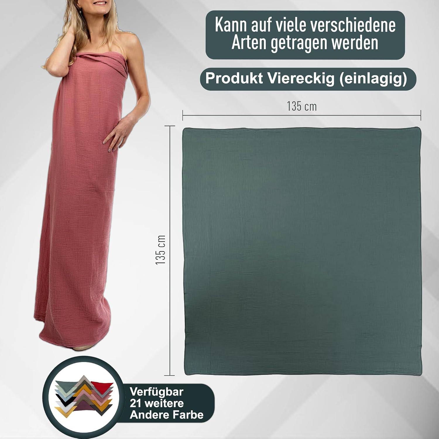 Bufanda de muselina Scandi Bufanda de muselina Scandi